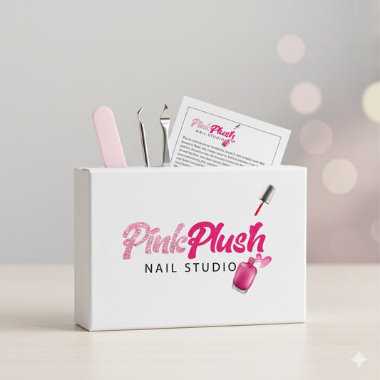 Pink Plush Mini Nail  Kit